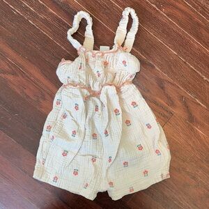 Carter's Cream Floral Jumpsuit